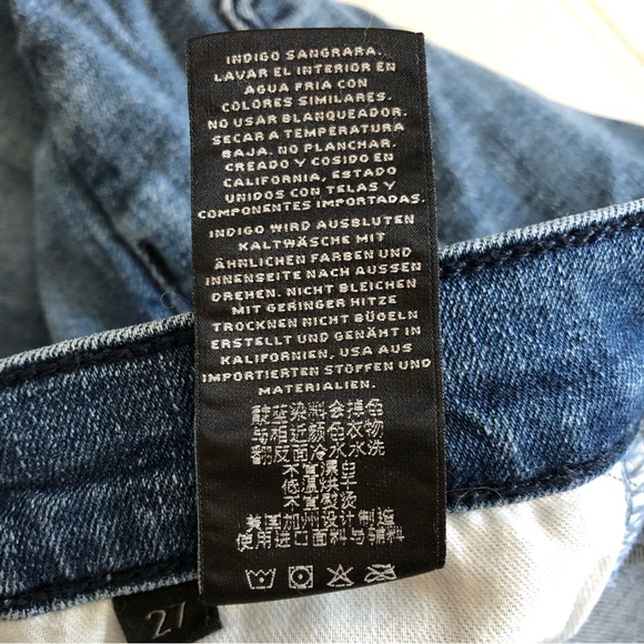 J Brand Alana Fix Up Destruct Size 27 Ankle Medium Blue - Picture 14 of 15